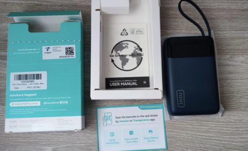 INIU Power Bank 10000mAh con Supporto Integrato | Garanzia 2 Anni photo review