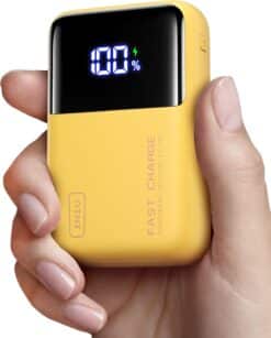 INIU Power Bank 25000mAh 100W Giallo Formato Mini - MacBook iPhone Samsung