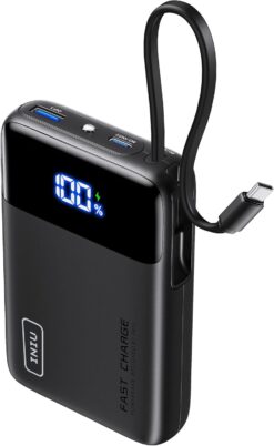 Power Bank INIU 20000mAh 45W Cavo USB-C Integrato - iPhone Samsung MacBook